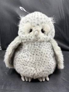 Russ Berrie Oogles Owl Plush Gray 9 Inch Heartcraft Bird w/Tag Stuffed Animal - Picture 1 of 9