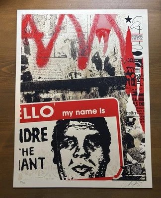 Shepard Fairey Obey ANDRE THE GIANT signiert nummeriert Siebdruck xx/550 - Bild 1 von 3