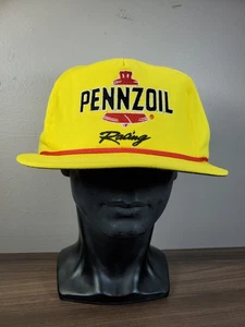 Vintage USA Pennzoil Racing Strapback Dad Mütze Kappe verstellbar gelb Cali Fame - Bild 1 von 12