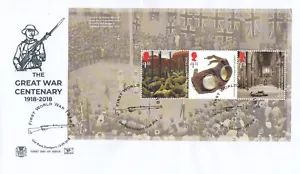 (103505) Grande Guerra Stuart Pannello Libretto COMPLETO GB FDC Gun Road Stockport 2018 - Foto 1 di 1