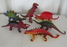 New ListingVintage ~ Dor Mei Hard Rubber U.K.R.D Dinosaur ~Lot of 6~ Large Dinosaurs 15"