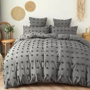 Bedding Set Plush Cut Flower Ball Duvet Cover Set Bedspread Pillowcase Home Room - Picture 1 of 13