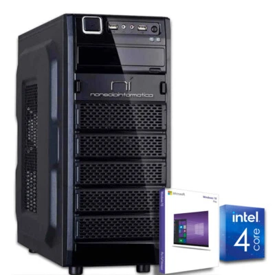 PC DESKTOP COMPLETO INTEL QUAD CORE WINDOWS 10 ORIGINALE/HD 1TB/RAM 8GB/3.0/HDMI - Immagine 1 di 4