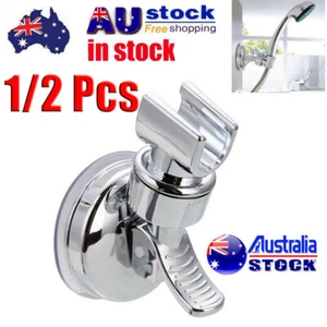 Shower Head Handset Holder Bathroom Wall Mount Adjustable Suction Bracket DX - Picture 1 of 9