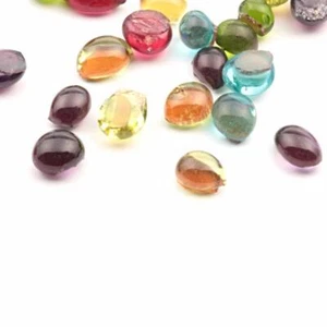 Lot (59) C19th Czech vintage glass gemstone cabochons drops - Picture 1 of 3