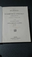 RISORGIMENTO 1866 RICOMPENSE SPECIALI NELLA CAMPAGNA 1866- BATTAGL.ZA DI CUSTO