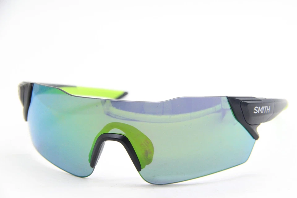 NEW SMITH OPTICS ATTACK MATTE BLACK REACTOR 3OL GREEN AUTHENTIC SUNGLASSES 155MM - Image 1 of 4