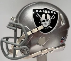 Las Vegas Raiders Brock Bowers Mini Riddell Football Helmet - Visor & Bumper Opt - Picture 1 of 7