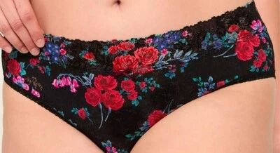 Novo com etiquetas - Lane Bryant renda elástica preta floral hipster tamanho 18/20 varejo: US$ 18,50 - Imagem 1 de 3
