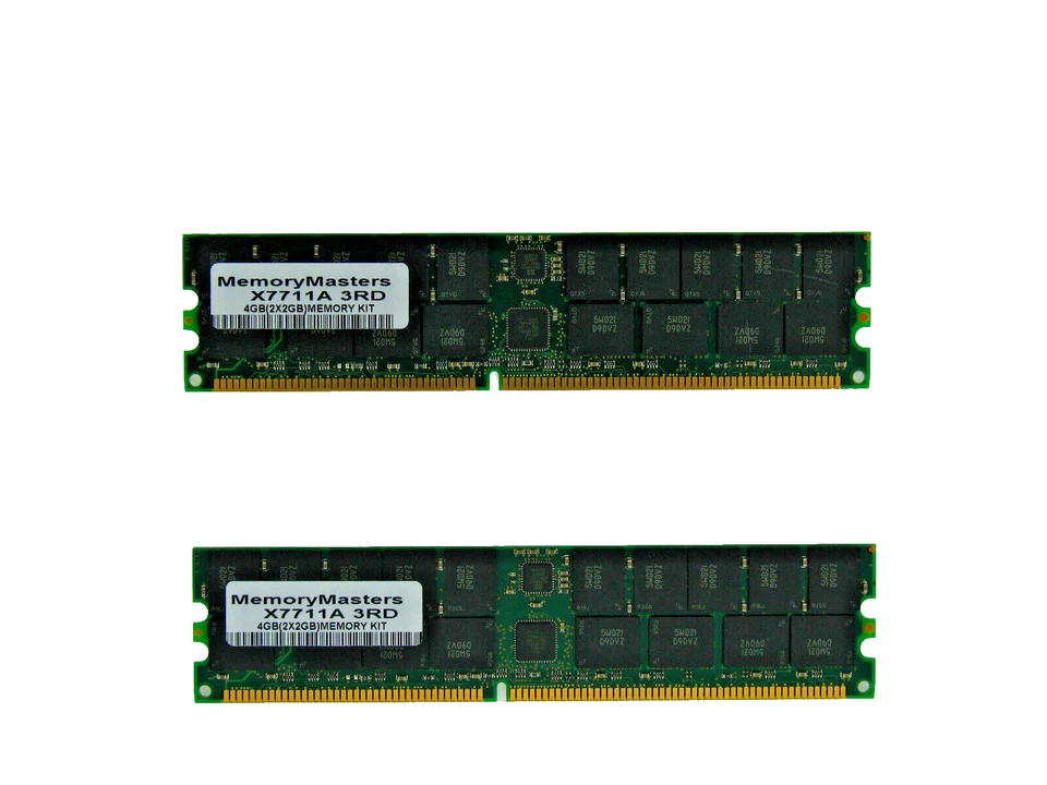 X7711A 3rd Party 4GB 2x2GB 184pin PC2700 ECC DDR Speicher Set für Sun Fire - Bild 1 von 1