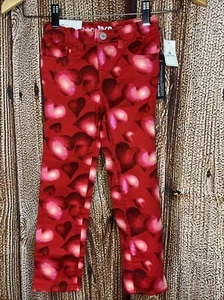 Baby Gap Girls Skinny Mini Pants Size 5 Years Hearts Adjustable Waist Stretch - Picture 1 of 6