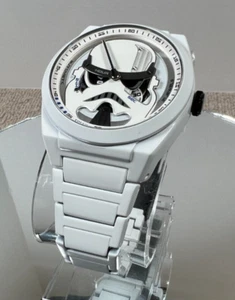 Fossil Limited Edition Star Wars Stormtrooper Automatic Resin Coated Wrist Watch - Picture 1 of 23