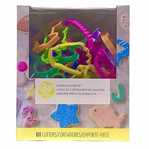 Wilton 101 Piece Cookie Cutter Set: Letters, Numbers, Animals, Holiday, Shapes - Picture 1 of 12