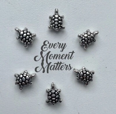 20 x Tibetan Silver TORTOISE TURTLE SPACER BEAD 3D 10x8mm Beads Jewellery  - Image 1 of 4