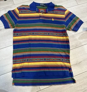 Polo par Ralph Lauren petite rayure aztèque sud-ouest - Photo 1/3