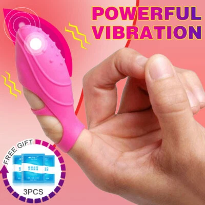 Finger Vibrator G-spot Clit Massager Stimulator Adult Sex Toys for Women Couples - Image 1 of 4