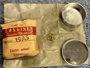 NOS Vintage Genuine Longines Cal 19AS Watch Part #2 Center Wheel Complete - Picture 1 of 5