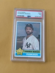 DCC: 1976 Topps Thurman Munson #650 PSA 7 NM New York Yankees Well Centered - Bild 1 von 2