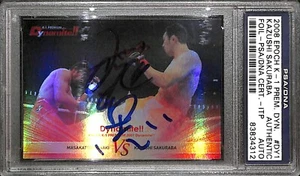 Kazushi Sakuraba Signed 2008 Epoch K-1 Premium Dynamite Foil Card PSA/DNA Pride - Picture 1 of 12