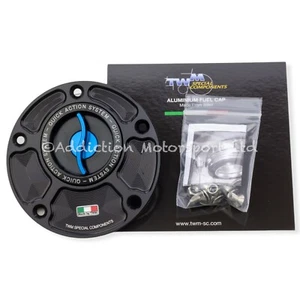 TWM Keyless Quick Release Action Blue Fuel Cap for Ducati Monster 821 - TDPR.01 - Picture 1 of 3