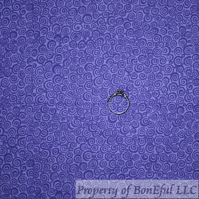 Edredón de Algodón BonEFul Púrpura Tonal Remolino Pergamino Niña Patrón Primavera Calico DESGUACE Foto 1 de 4