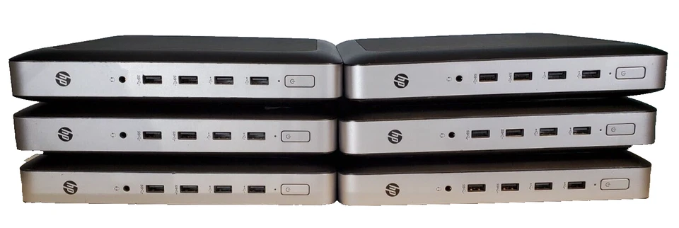 Used Lot of 6 HP t630 Thin Client, AMD GX-420GI, 4GB, Mixed Grade C & D *TESTED* - Image 1 of 4