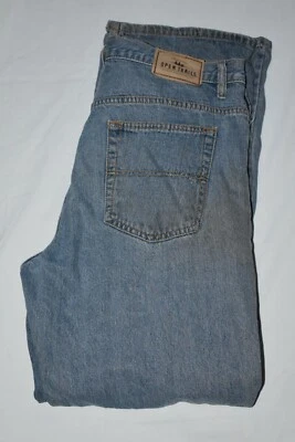 Open Trails Men's Stonewashed Relaxed Fit Denim Jeans 34 X 34 Distressed, Grunge - Image 1 of 4