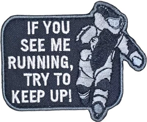MSM EOD RUNNING KEEP UP MILSPEC MONKEY TACTICAL SWAT HOOK MORALE PATCH - Picture 1 of 2