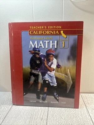 Middle School Math California Teacher's Edition Course 1 2008 by MCDOUGAL LITTEL - Image 1 of 4
