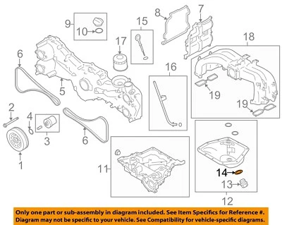 Piezas del motor TOYOTA OEM 13-23 86, FR-S, GR86 - Junta de tapón de drenaje SU00302159 Foto 1 de 2