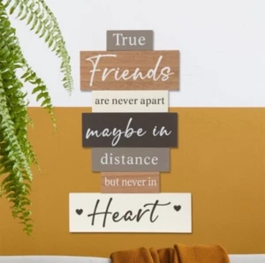 Placa True Friends Are Never Apart Tal vez en la distancia pero nunca en el corazón - Imagen 1 de 1