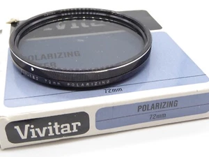 VIVITAR 72mm Polarizing Filter Made In Japan QUALITY FILTER MINT CONDITION - Picture 1 of 3