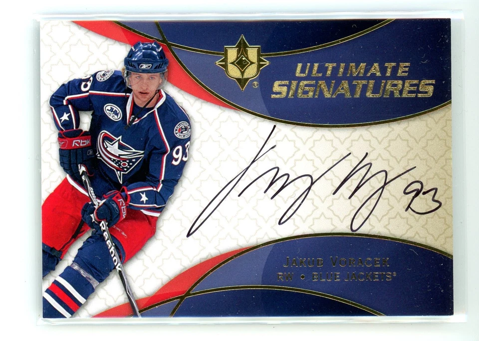 2008-09 Ultimate Collection Signatures Jakub Voracek #US-JV Rookie Auto RC - Image 1 of 1
