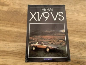 September 1984 / 1985 FIAT X1/9 VS - UK 6 Seiten FARBMAPPE PROSPEKT - Bild 1 von 3