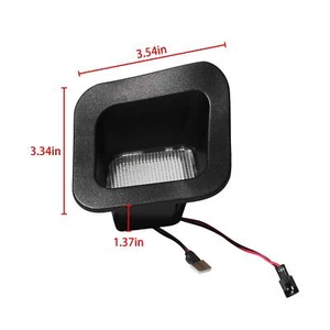 Xenon White LED License Plate Light Compatible with 2003-2018 Dodge Ram 1500 250 - Picture 1 of 4