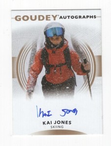 2022 UD GOODWIN INSCRIPTION GOUDEY AUTOGRAPH KAI JONES SKIING