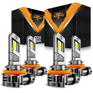 For Volvo S60 2005-2013 AUXBEAM H11 H11 LED Headlight Bulbs High Low Beam Canbus - Picture 1 of 12