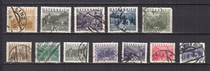Autriche 1929-32 paysages 12 timbres oblitérés /TE5196a - Picture 1 of 1
