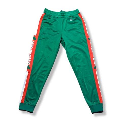 STARTER Boston Celtics Men's Track Pants with Sewn Logo Cover