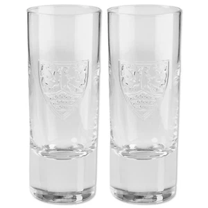 VfB Stuttgart Schnapsglas Relif 2er Set - Glas 7cl Wappen Prägung - Bild 1 von 3