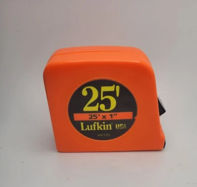 Lufkin Tape Measure Belt Clip Locking 25' x 1   HV125B  MADE USA - Image 1 of 3