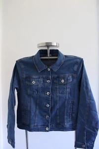 JEANSJACKE FÜR DAMEN BLAU GRÖßE 44 NEU - Bild 1 von 8
