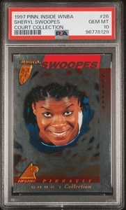 1997 Pinnacle Inside WNBA Court Collection Sheryl Swoopes PSA 10 Houston Comets - Bild 1 von 2