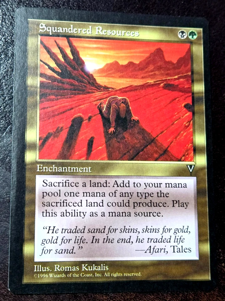 Squandered Resources x1  Visions NM/M Unplayed RL Vintage MTG + Fast Shipping! - Image 1 of 2