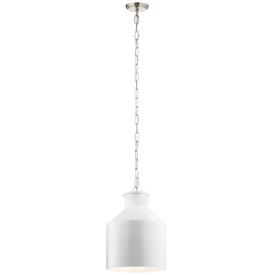 Montauk 3-Light 12" Pendant Light in White - Image 1 of 1