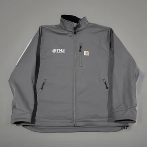 Carhartt Mens Gray Soft Shell Fleece Lined Heavyweight Crowley Jacket Size XL - Picture 1 of 5