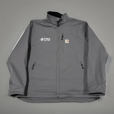 Carhartt Mens Gray Soft Shell Fleece Lined Heavyweight Crowley Jacket Size XL - Image 1 of 4