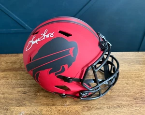 THURMAN THOMAS BUFFALO BILLS SIGNED FULL SIZE RAVE REPLICA HELMET - Picture 1 of 6