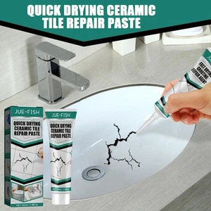 Ceramic Tile Repair Paste Kit Quick Drying For Ceramic Tile - Toilet Tub US Z7S2 - Picture 1 of 12