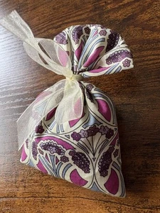 Lavender Bag In Liberty Mauverina Tana Lawn - Provence Highly Fragrant Lavender - Picture 1 of 3